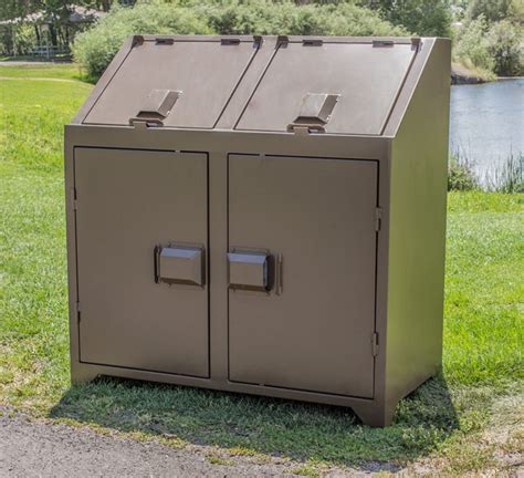 metal bear box for trash|residential bear proof trash cans.